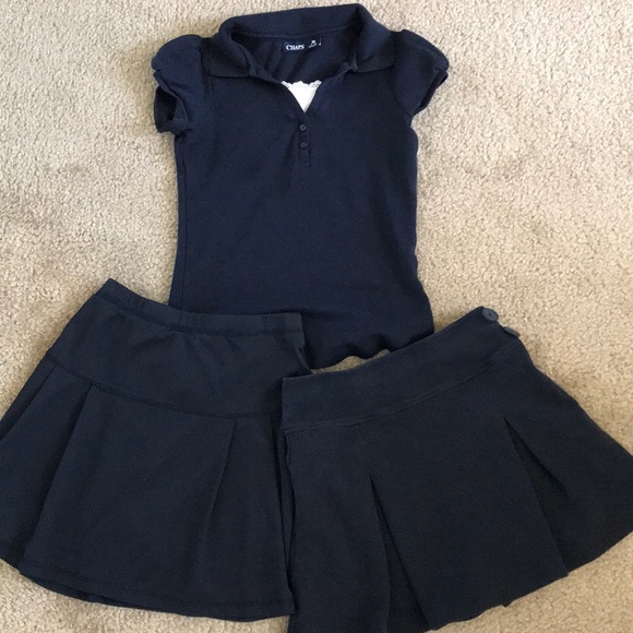 girls school uniform skirts and polo top - Picture 1 of 4